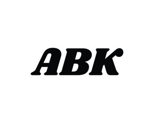 ABK logo design vector template