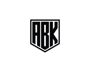 ABK logo design vector template