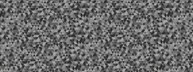 Seamless geometric pattern with shapes fabric. Abstract geometric background triangle wallpaper. Gray polygonal background.	