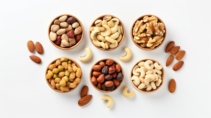 Fototapeta na wymiar Nuts assortment in a bowl