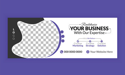 Business marketing social media cover banner post template.

