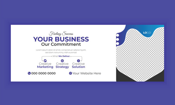 Business marketing social media cover banner post template.

