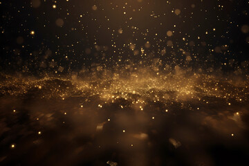 Gold dust glitter elegant background. Generative AI