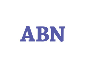 ABN logo design vector template