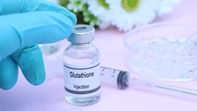 Glutathione in a vial, Substances used for injection to treat or medical beauty enhancement, beauty product