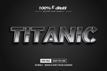 Titanic text effect editable movie text style high quality