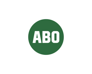 ABO logo design vector template