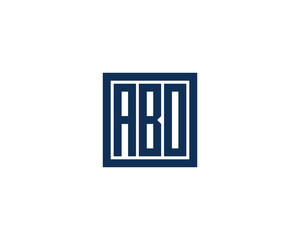 ABO logo design vector template