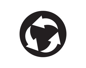 Refresh load restart icon vector symbol design illustration