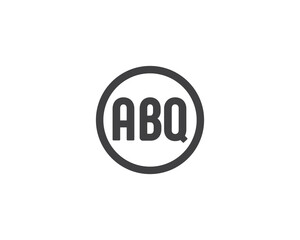 ABQ logo design vector template