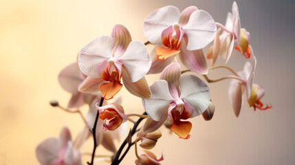 orchids on a light background