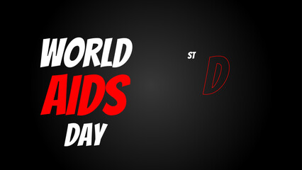 World Aids Day. Minimalist background with Luxury Style. Designed for web, banner, background, wallpaper, flyer, template, presentation, backdrop. vector illustration