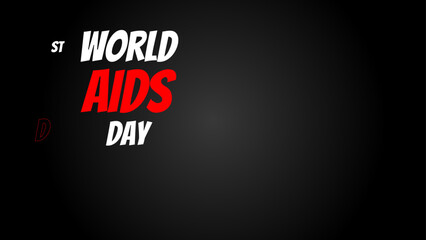 World Aids Day. Minimalist background with Luxury Style. Designed for web, banner, background, wallpaper, flyer, template, presentation, backdrop. vector illustration