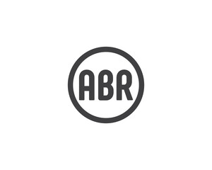 ABR logo design vector template