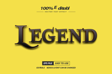 Obraz premium Editable legend text effect style, high quality