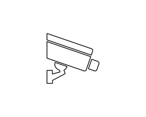 Security camera cctv safety icon vector symbol design illustration 