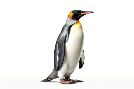 Penguin isolated on white background.generative ai
