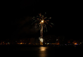Pyrotechnic palm tree