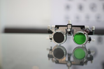 Glasses for eye test 