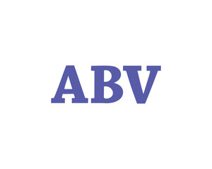 ABV logo design vector template