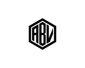 ABV logo design vector template