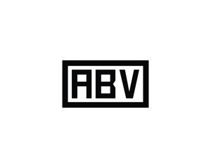 ABV logo design vector template