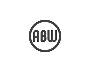 ABW logo design vector template