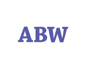 ABW logo design vector template