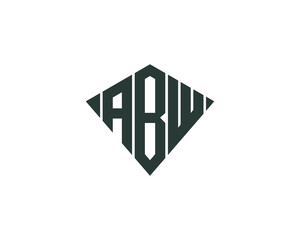ABW logo design vector template
