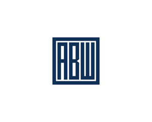 ABW logo design vector template