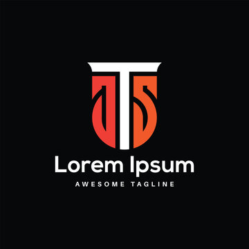 JTS Letter Logo Design Free Icon