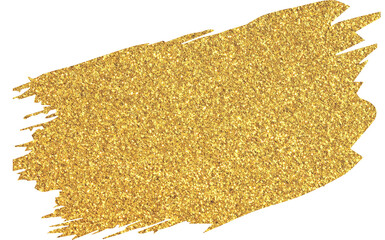 Golden glitter grunge brush stroke, gold glitter paint brush stroke banner