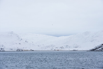 Winter in Magerøysundet, Magerøy, Finnmark, Norway