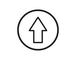 Up arrow direction icon vector symbol design illustration