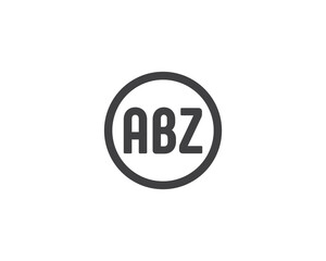 ABZ logo design vector template