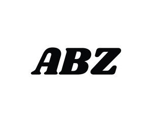 ABZ logo design vector template