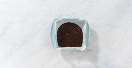 Peppermint brownies from a box mix