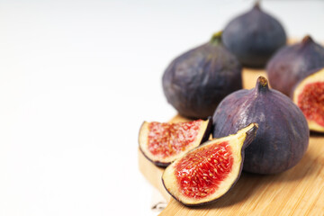 Figs, concept of tasty and juicy fruit