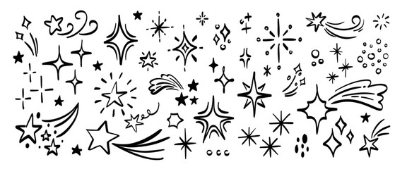 Hand drawn doodle vector set. Collection of cute hand drawn doodle.