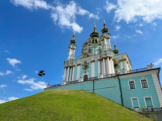 Church of the Saint Andrew's in Kyiv, Ukraine.