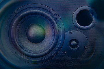 closeup of speakers as wallpaper