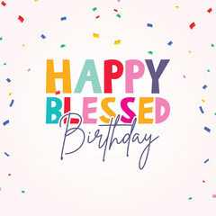 Birthday Bliss Free Vector Backgrounds for a Blessed Celebration