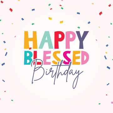 Birthday Bliss Free Vector Backgrounds for a Blessed Celebration"
