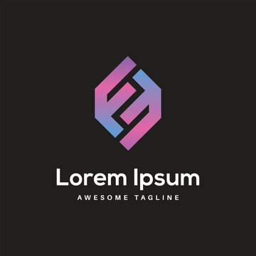 F2F Letter Logo Design Free Icon