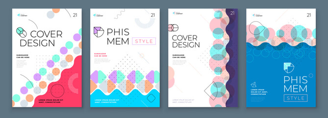 Obraz premium Brochure template layout design. Corporate business annual report, catalog, magazine, flyer mockup. Creative modern background concept in abstract flat style shape