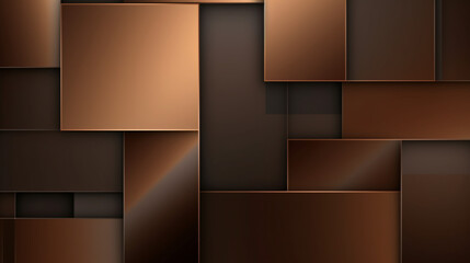 Abstract brown luxury rectangles background