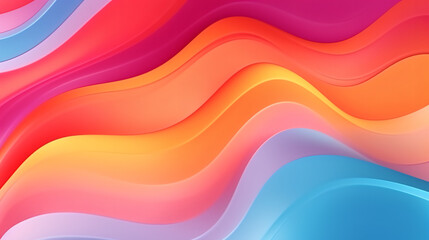 Abstract colorful dynamic shapes composition wavy background