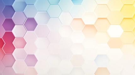 Fototapeta na wymiar Abstract colorful pastel with white hexagon pattern
