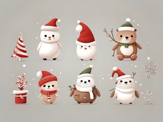 A winter snowman series 4