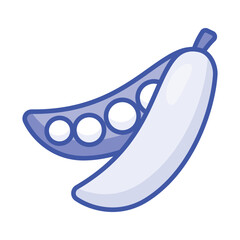 A spherical green seed that is eaten as a vegetable or as a pulse when dried, peas vector design